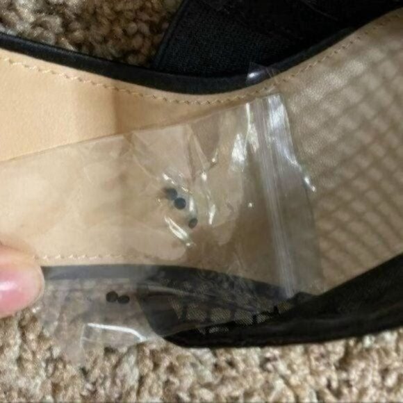 Badgley Mischka Jewel Studded Rhinestone Black Mule Flat Shoes Size 9 - Picture 4 of 8